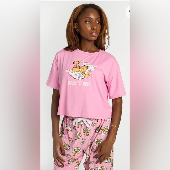 Nickelodeon Pink Garfield Pajama Set - Picture 2 of 9
